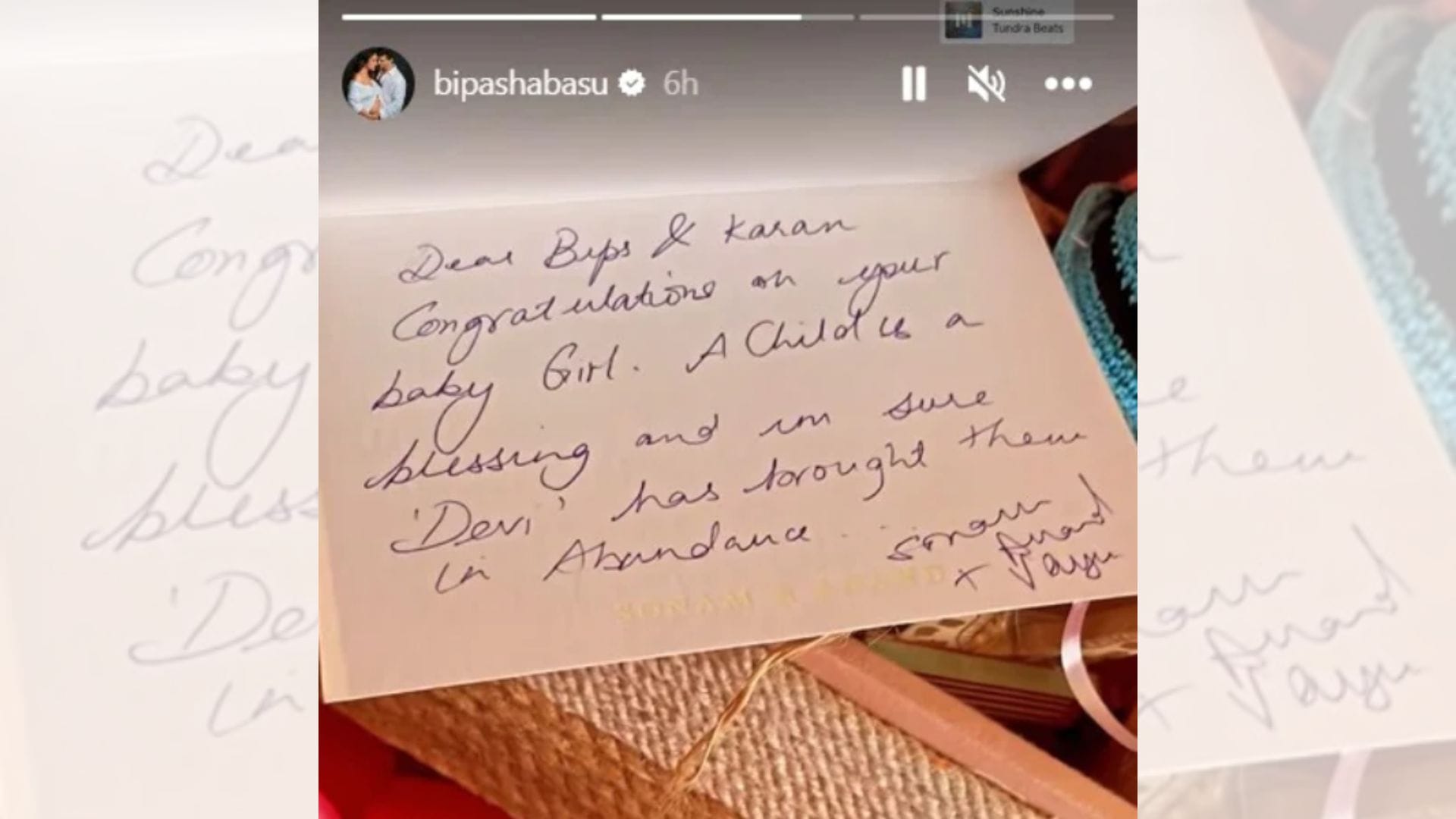 sonam kapoor sent beautiful gifts for bipasha basu daughter devi see photos