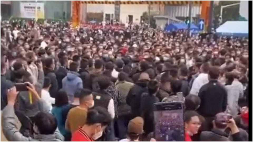 China security forces are fully prepared to stop the demonstrations against Kovid 19