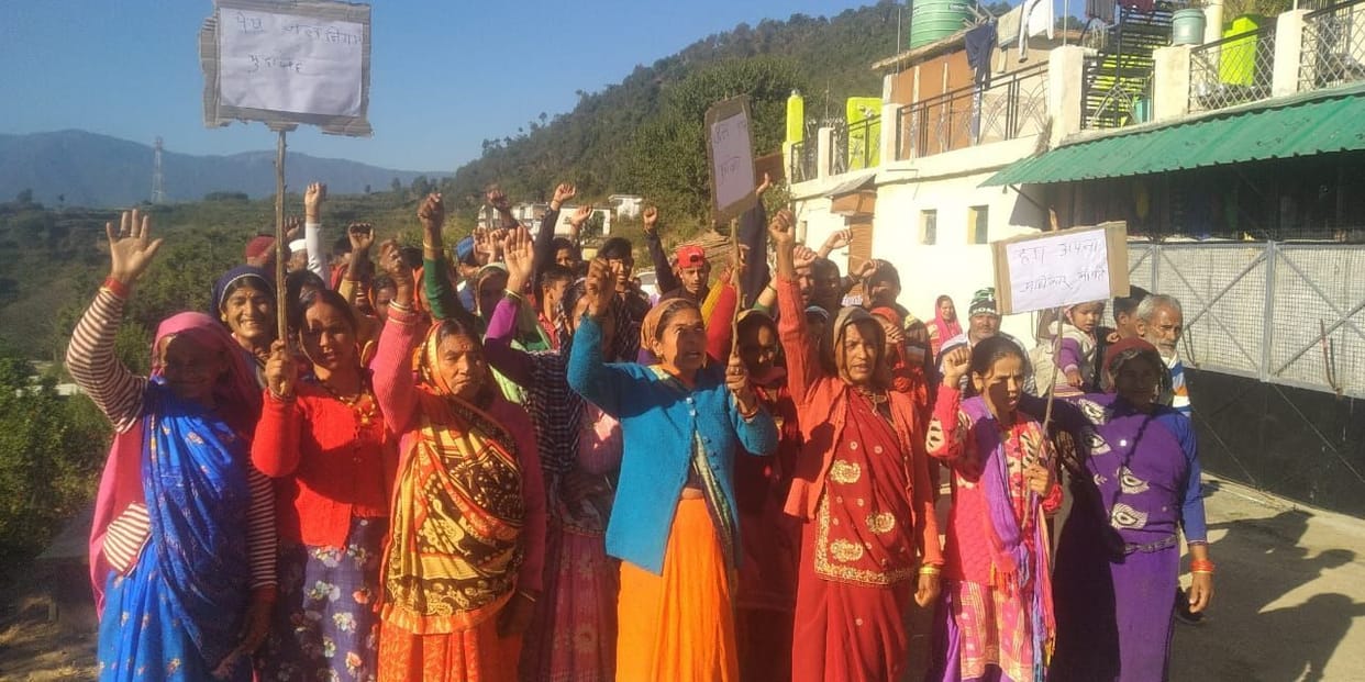 Villagers take out rally against Jal Sansthan