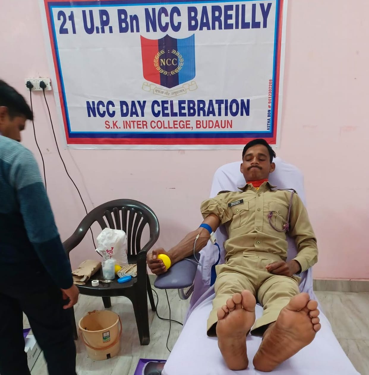 Cadets donated blood on NCC day