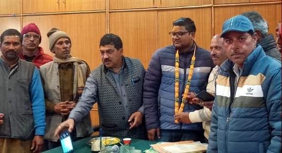Nitin became the president of Mr. Narsingh Nava Durga Seva Samiti