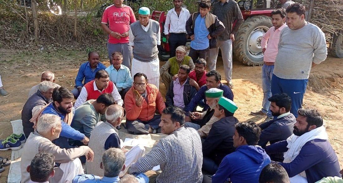 Farmers sitting on dharna to start weighing