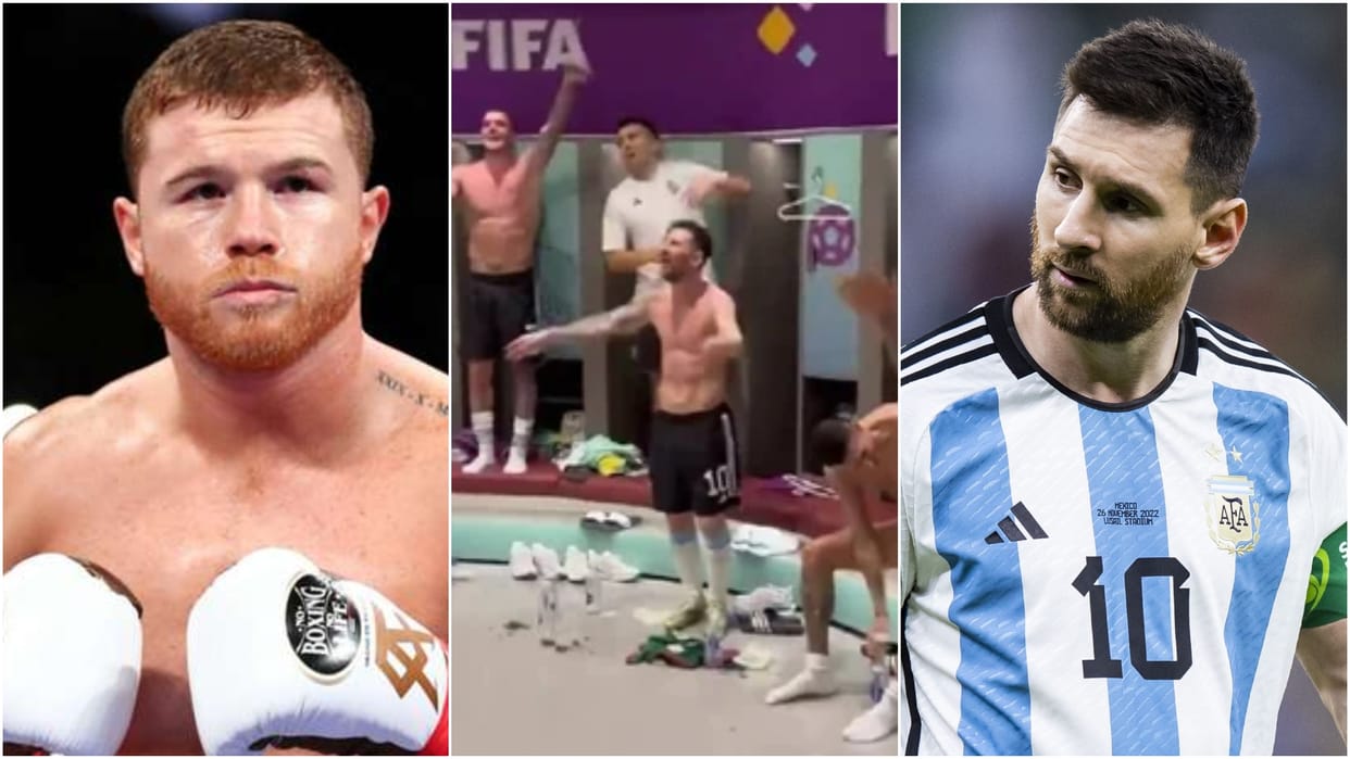 Mexican boxer  Saul Canelo Alvarez threatens Lionel Messi after cleaning floor with Mexico flag