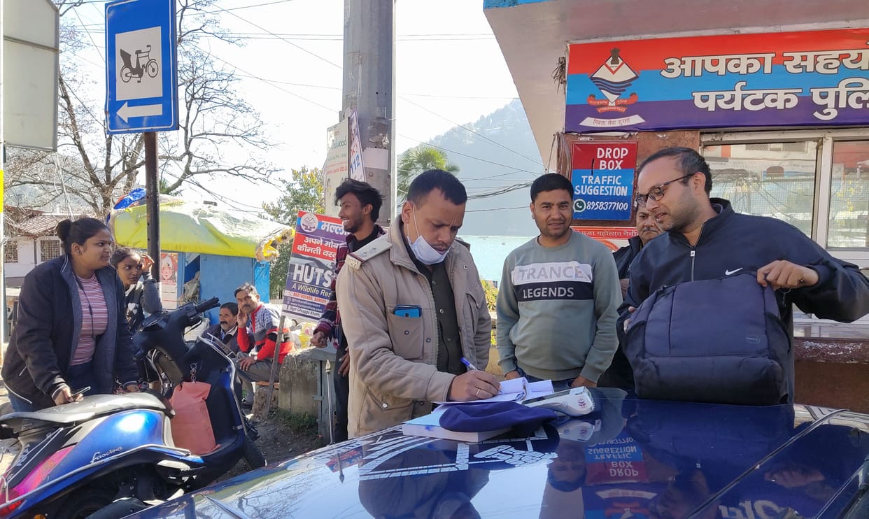 Police activated more than 40 challans after DGP's instructions