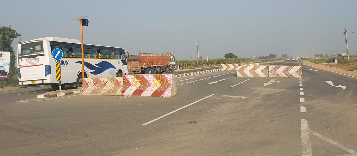 Vehicles running on the Kandela-Balwa bypass even after the ban