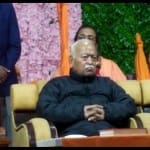 आरएसएस प्रमुख मोहन भागवत प्रयागराज पहुंचे।