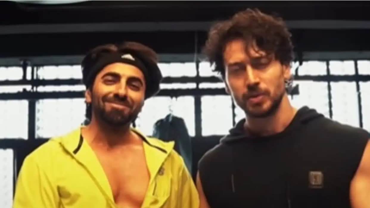 An Action Hero Ayushmann Khurrana Tiger Shroff Promotional Video Goes Viral on Social Media