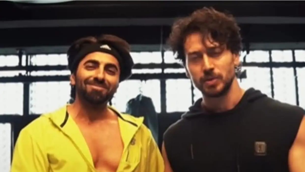 An Action Hero Ayushmann Khurrana Tiger Shroff Promotional Video Goes Viral on Social Media