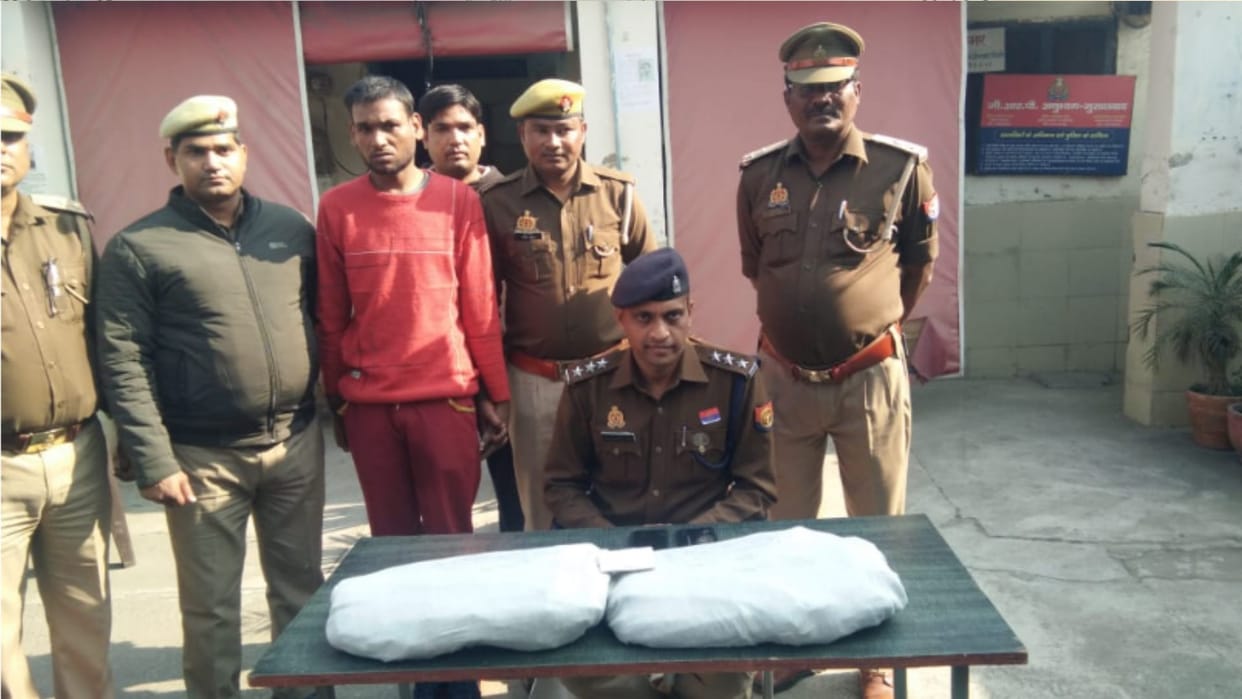 Bijnor railway police has arrested a historysheeter in case laptop stolen from train
