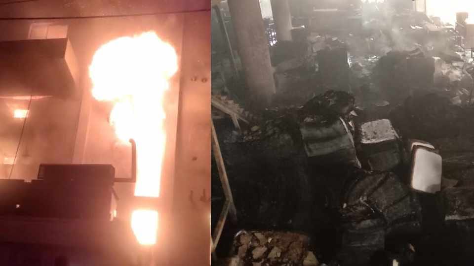 Fire broke out in cardboard and packaging factory in Rai of Sonipat