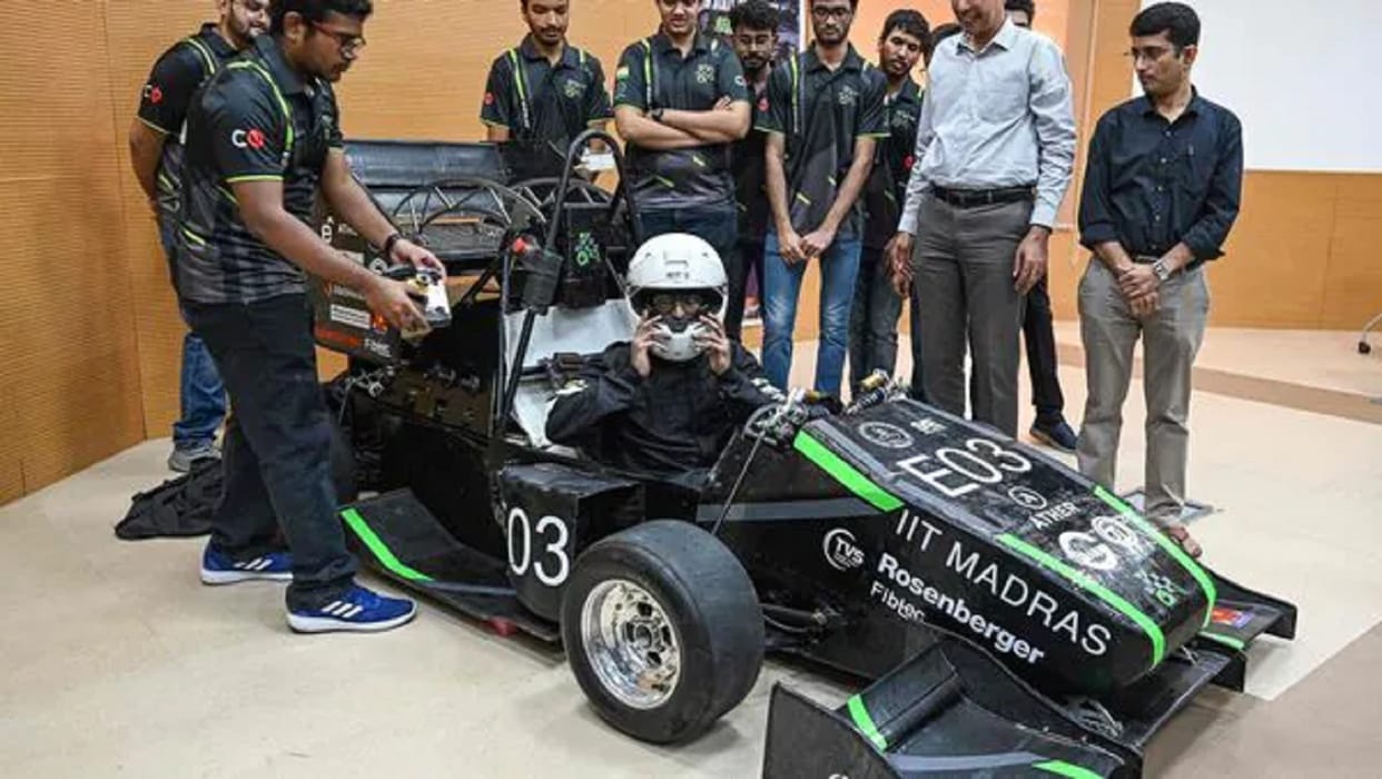 Indian Institute of Technology IIT Madras students launches institute's first electric formula racing car