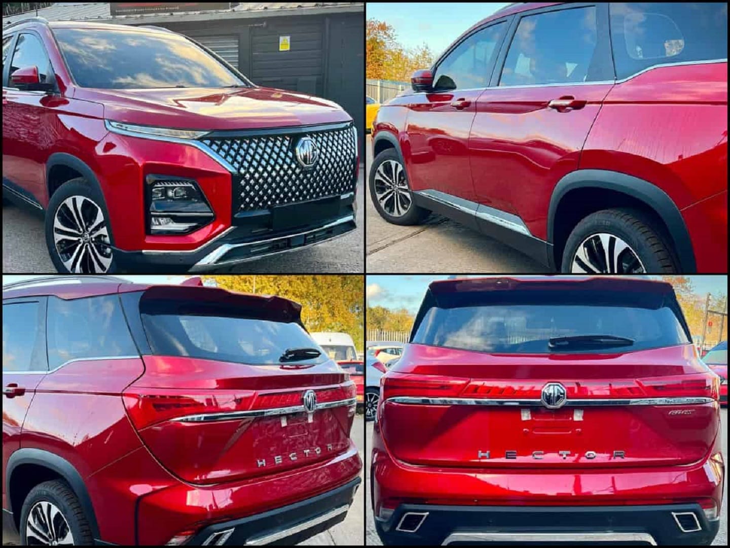 2023 MG Hector Facelift SUV Exterior Look and Design leaks ahead of Official Launch News in Hindi