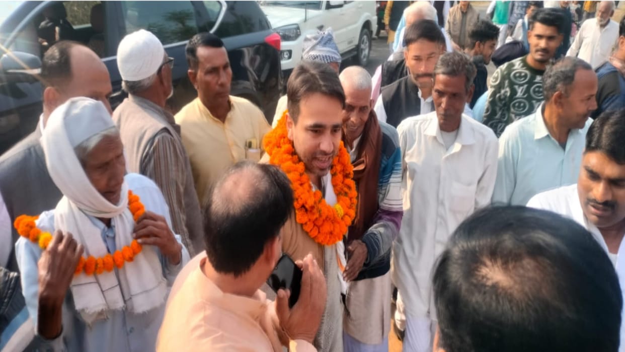 Khatauli By Poll: Chowdhary Jayant Singh has target of BJP and met to public for candidate Madan Bhaiya
