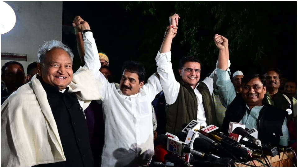 Rajasthan Politics KC Venugopal pacifies Ashok Gehlot and Sachin Pilot Controversy