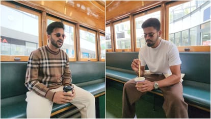 IND vs NZ 3rd ODI: Shardul Thakur and Shreyas Iyer on tour in Christchurch, enjoyed in tram, see Photos