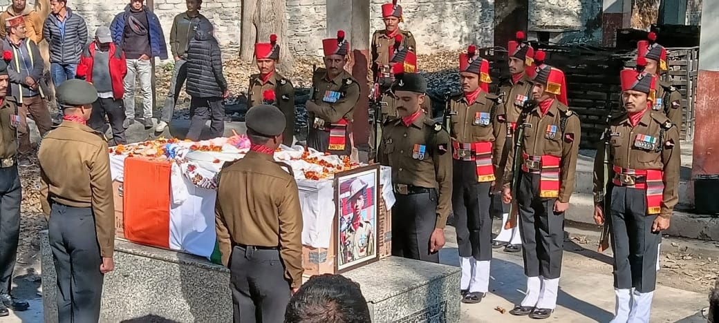 Ladakh Scout's jawan cremated
