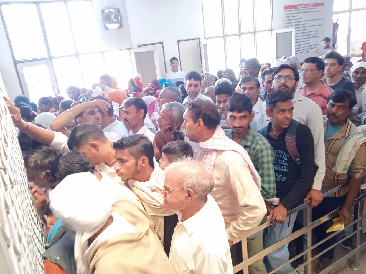 System 'sick', long queue for medicine