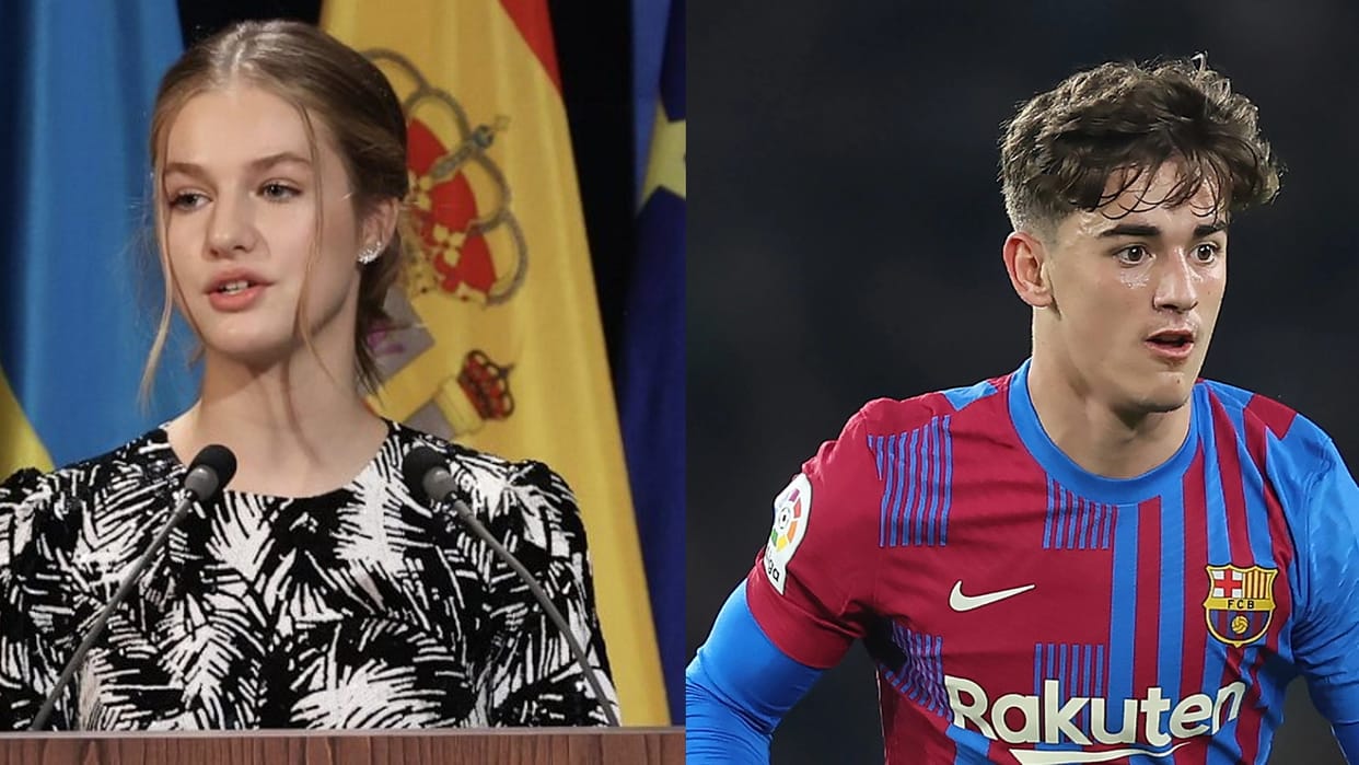 Crown Princess of Spain Leonor has supposed crush on football player gavi