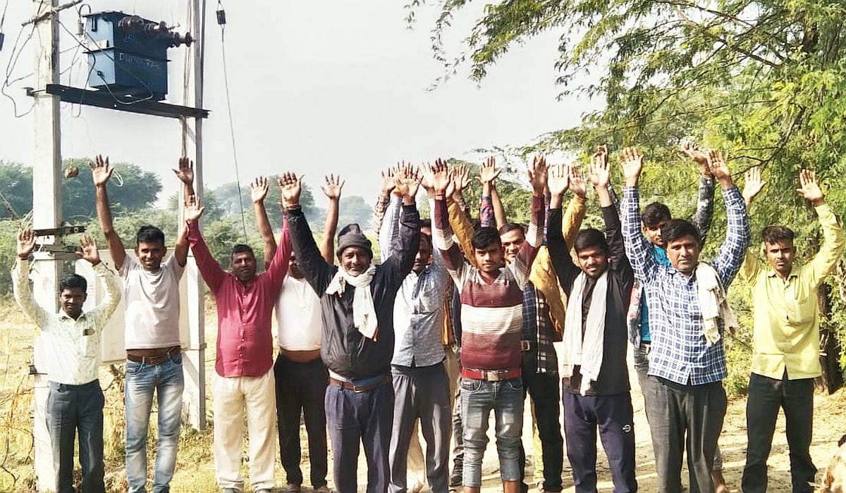 Angry villagers protested for not replacing the blown transformer