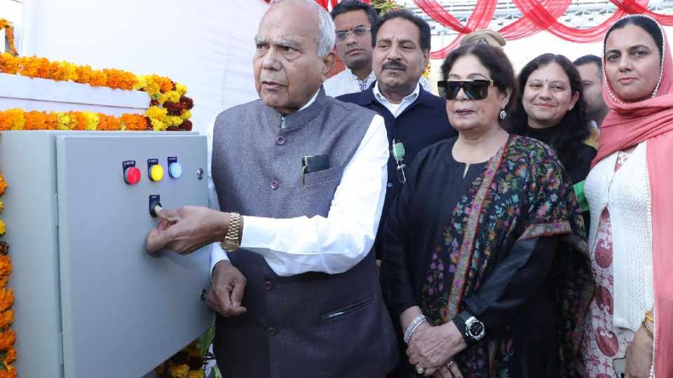 Administrator inaugurated garbage disposal plant in Chandigarh