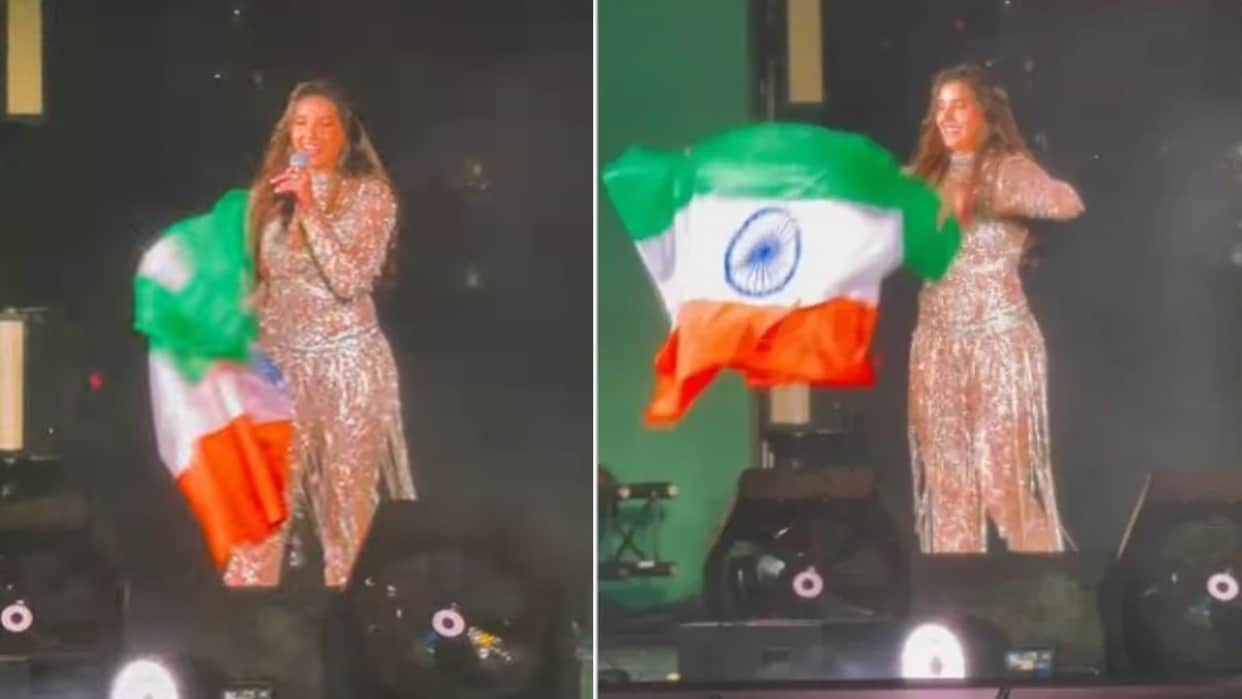 FIFA World Cup 2022 nora fatehi gets trolled for holding national flag wrong way