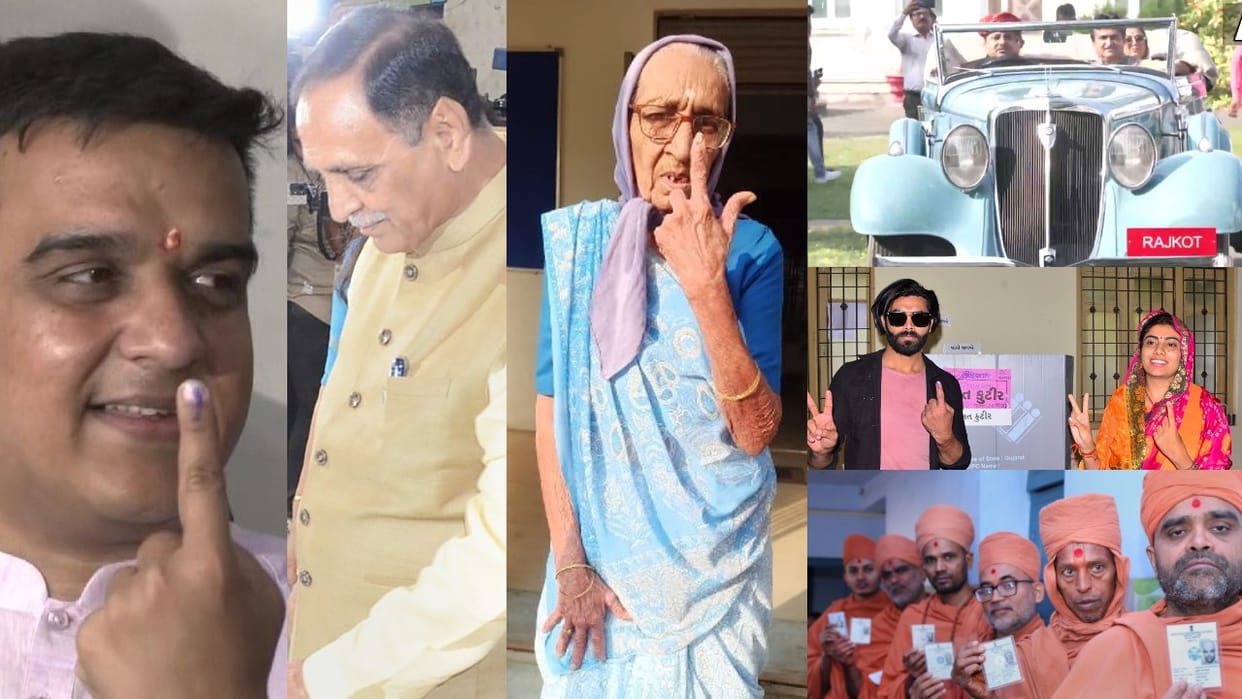 Gujarat Election 2022 Ravindra Jadeja to Minister-MLAs and royal family, see the first phase of voting