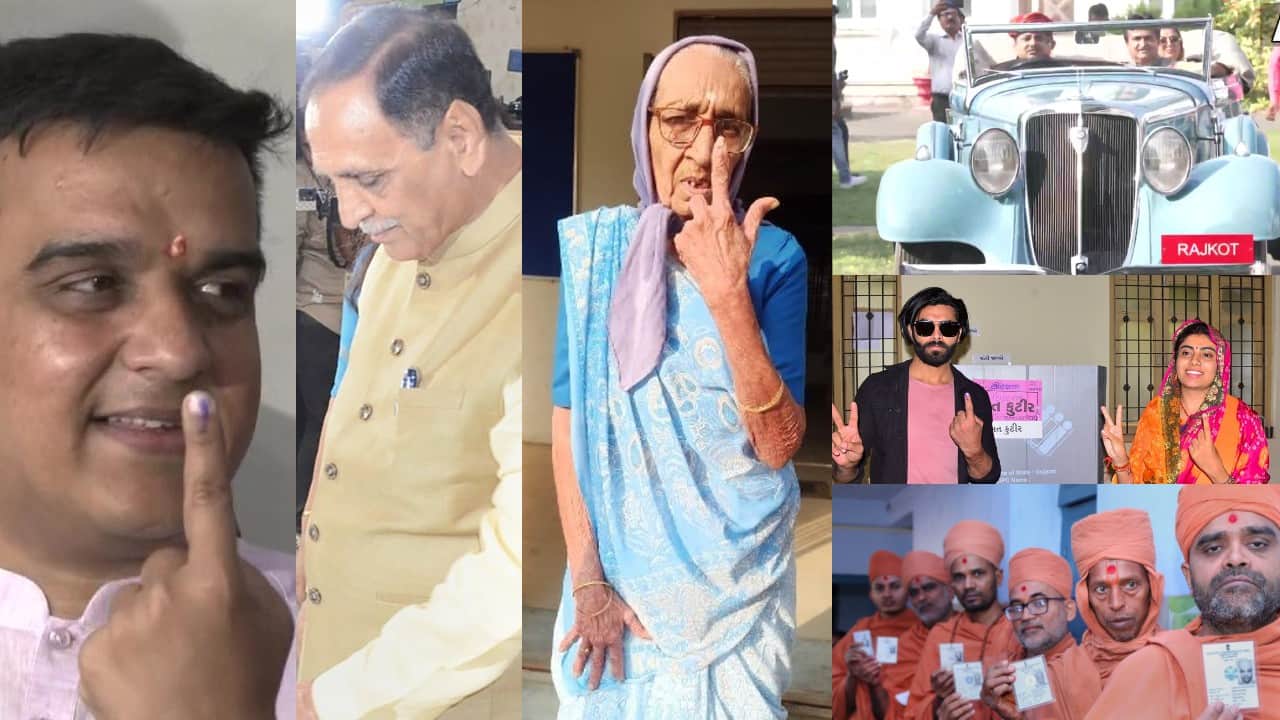 Gujarat Election 2022 Ravindra Jadeja to Minister-MLAs and royal family, see the first phase of voting