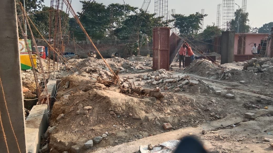 parking work start in nagar palika campus
