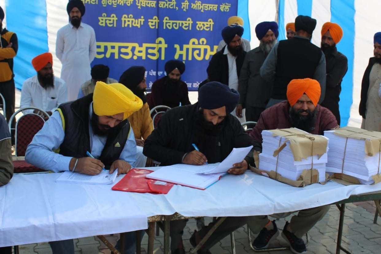 Signature campaign launched for the release of Sikhs in jails