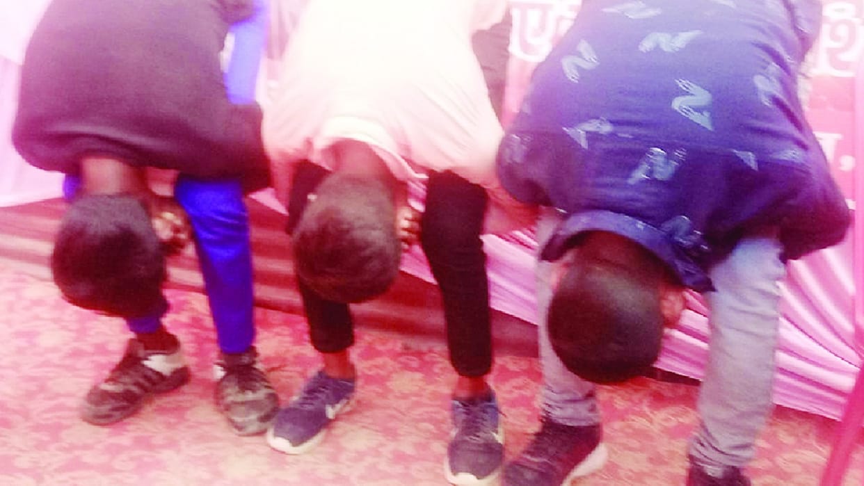 Dussehra fair youths were turned into cocks for indecency with women