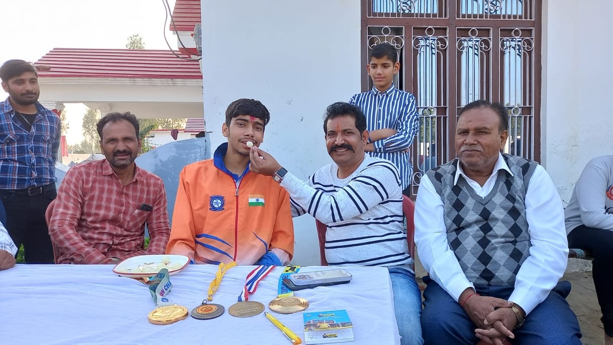 Priyanshu won gold medal in Asian Championship