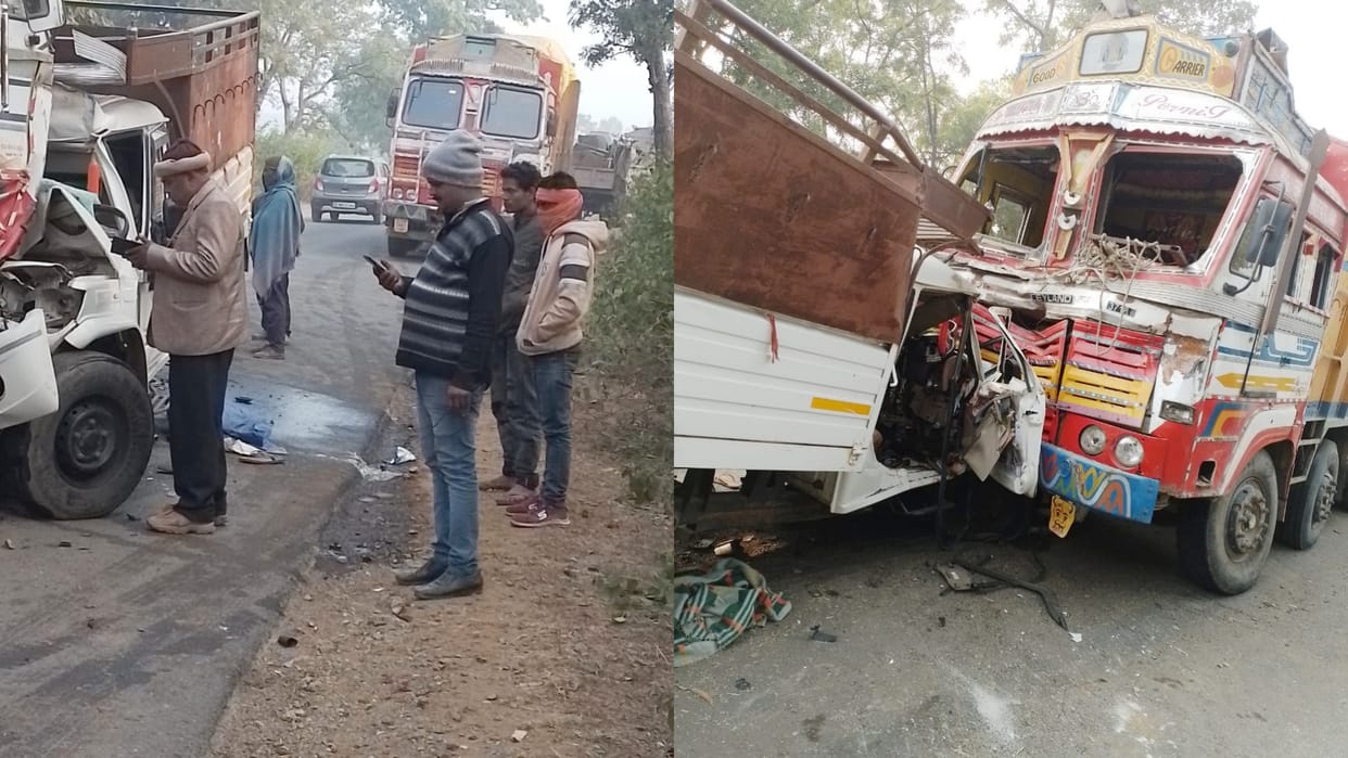 MP News Road Accident in Shahdol Driver And Helper Died