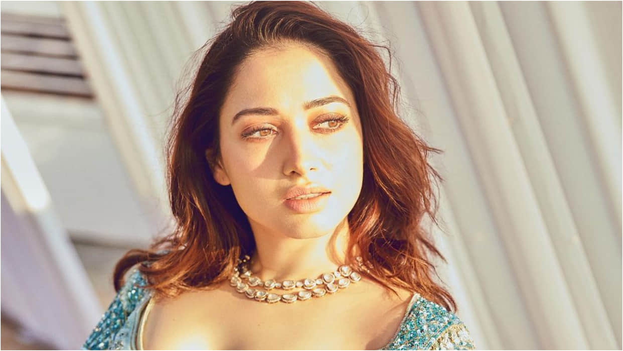 tamannaah bhatia ombre lehenga with stunning blouse design beauty breathtaking