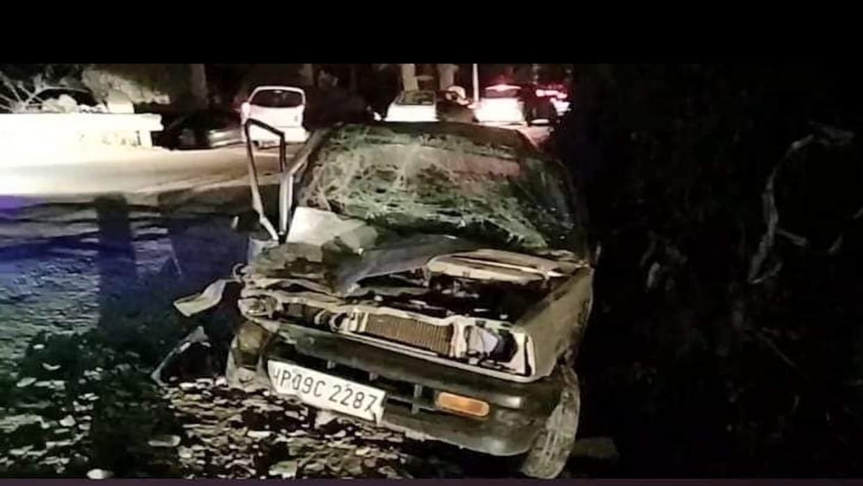 Road Accident Four injured, one killed in car and truck collision in Theog