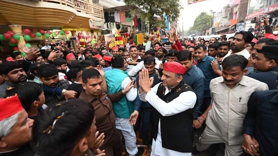 Mainpuri By-Election 2022 Akhilesh Yadav Road Show in karhal