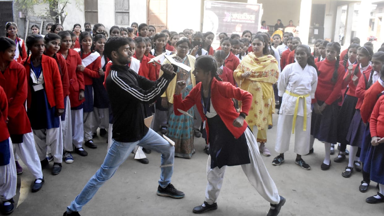 Completion of seven day self defense camp organized at Dayanand Inter College