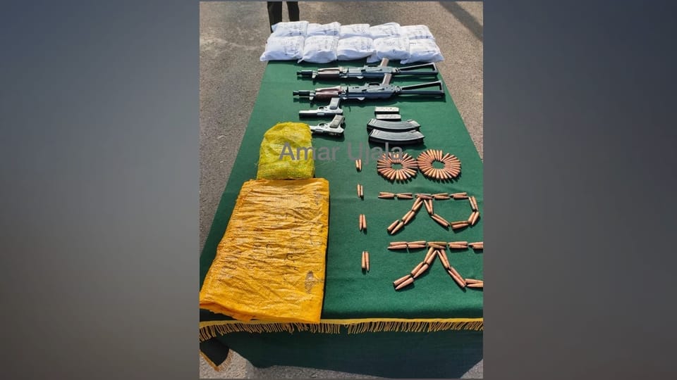 Baramulla Terror hideout busted in Uri arms and heroin consignment recovered
