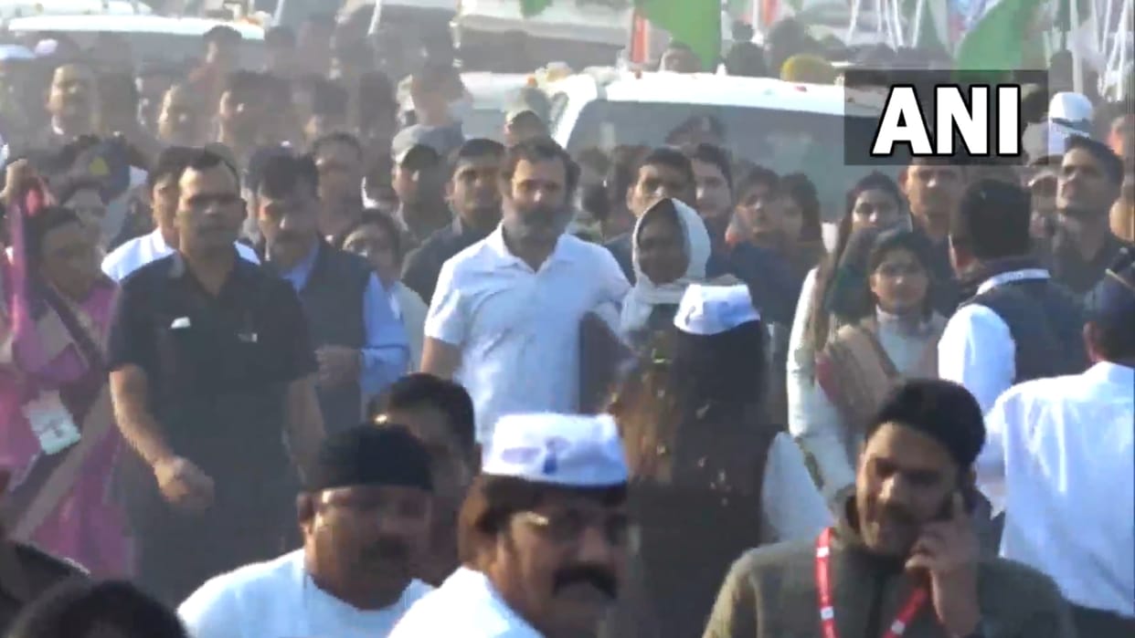 Rahul Gandhi Bharat Jodo Yatra resumes from Jahanara village in Madhya Pradesh