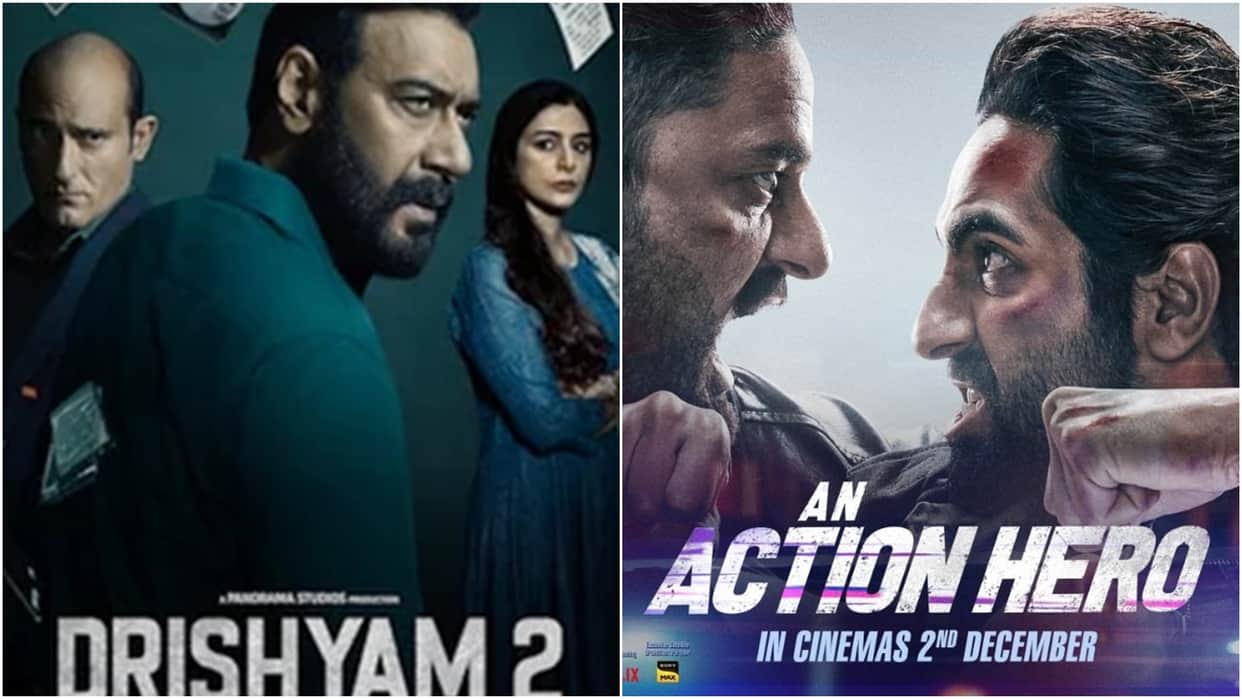 thursday box office report ajay devgn drishyam 2 varun dhawan bhediya collection an action hero prediction