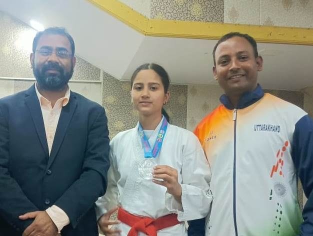 Banbasa's Neha won silver medal in Delhi