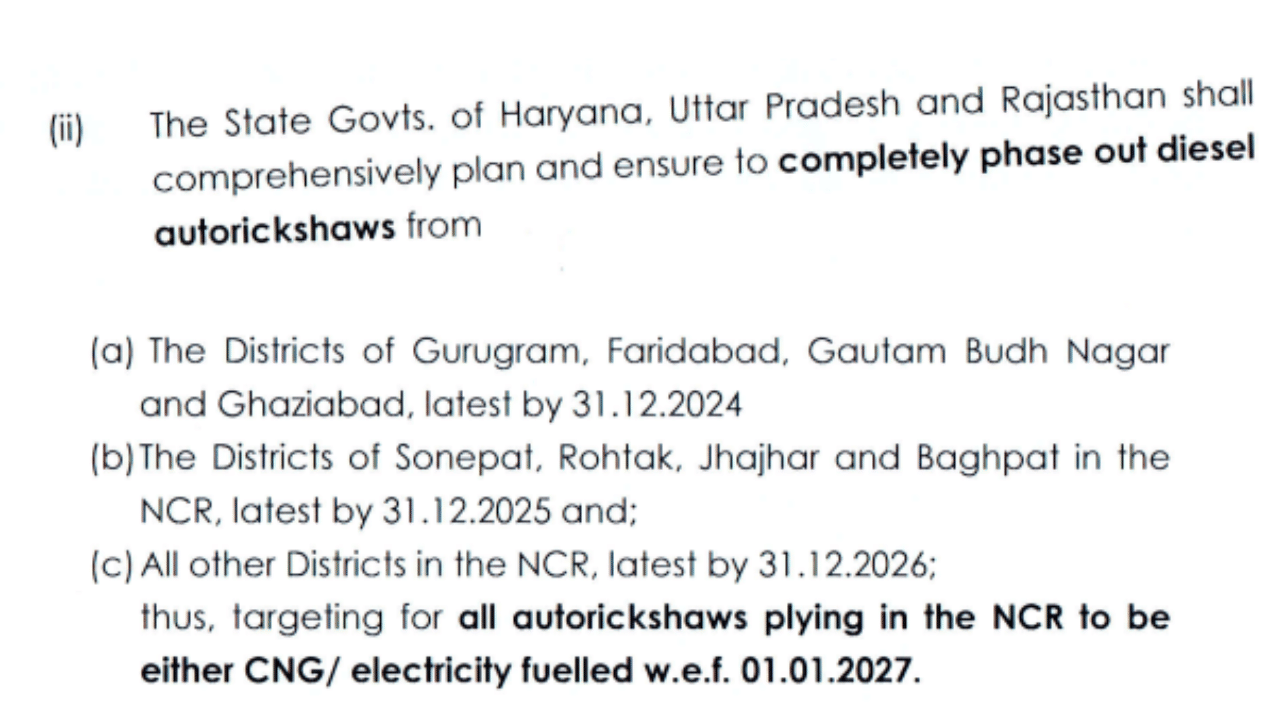 Diesel auto rickshaws are going to be closed in Delhi-NCR, the central government has prepared a plan
