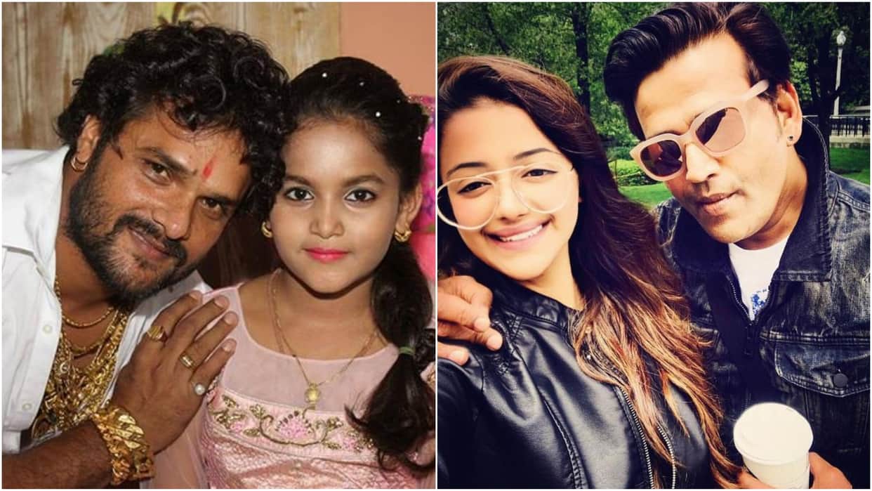 Bhojpuri star kids Manoj Tiwari khesari lal yadav dinesh lal yadav ravi kishan riva kishan