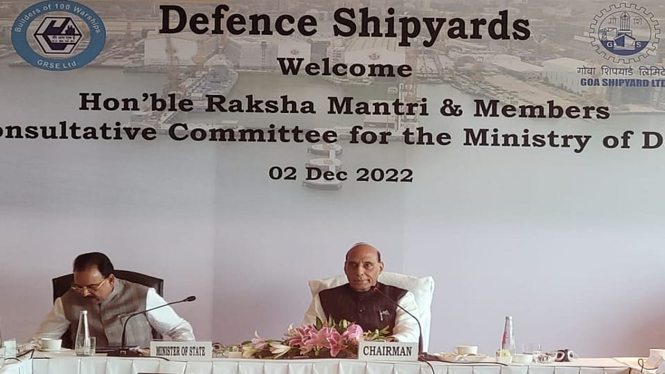 Rajnath: Defence Shipyards plays pivotal role in Navy and Coast Guard
