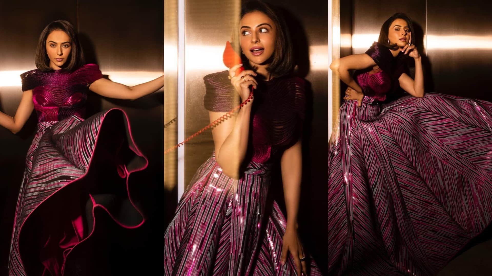 Photos Of The Day Shama Sikander tina datta nikki tamboli Nikita Dutta rakul preet singh jasmin bhasin