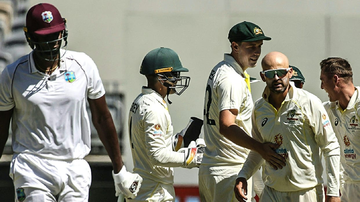 AUS vs WI Test West Indies all out on 283 in first innings Australia lead by 315 runs in first innings