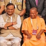 Himanta Biswa Sarma and Yogi Adityanath