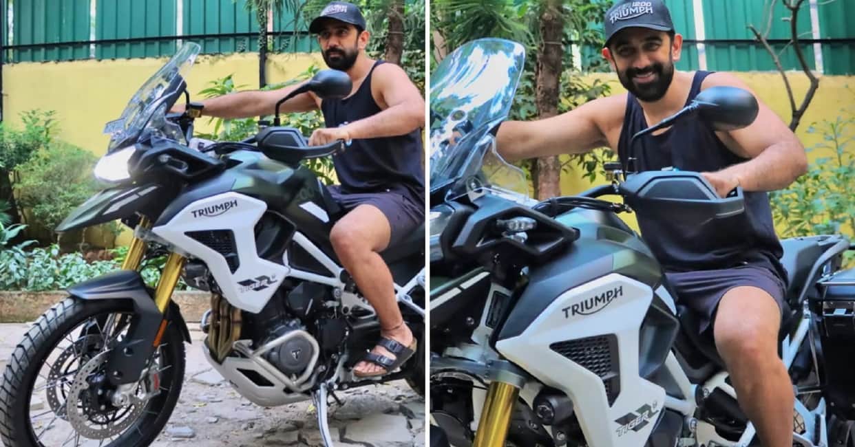 Actor Amit Sadh buys Triumph Tiger 1200 Adventure Motorcycle Know Price Features Spec News in Hindi