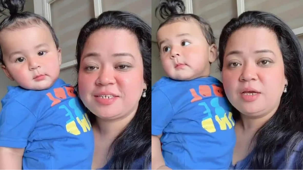Bharti Singh Haarsh Limbachiyaa Anniversary comedian share funny video with son and wish husband