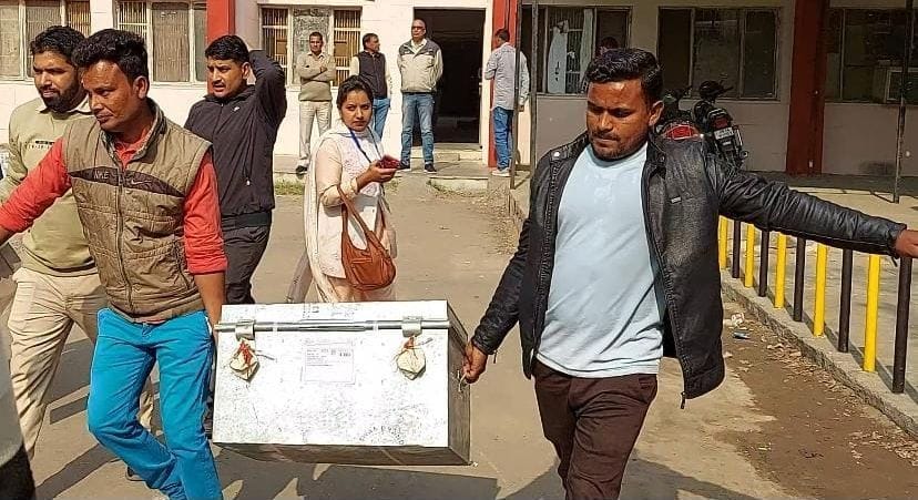 Question paper in a sealed box reached the examination centers under tight security, the examinees remained under security
