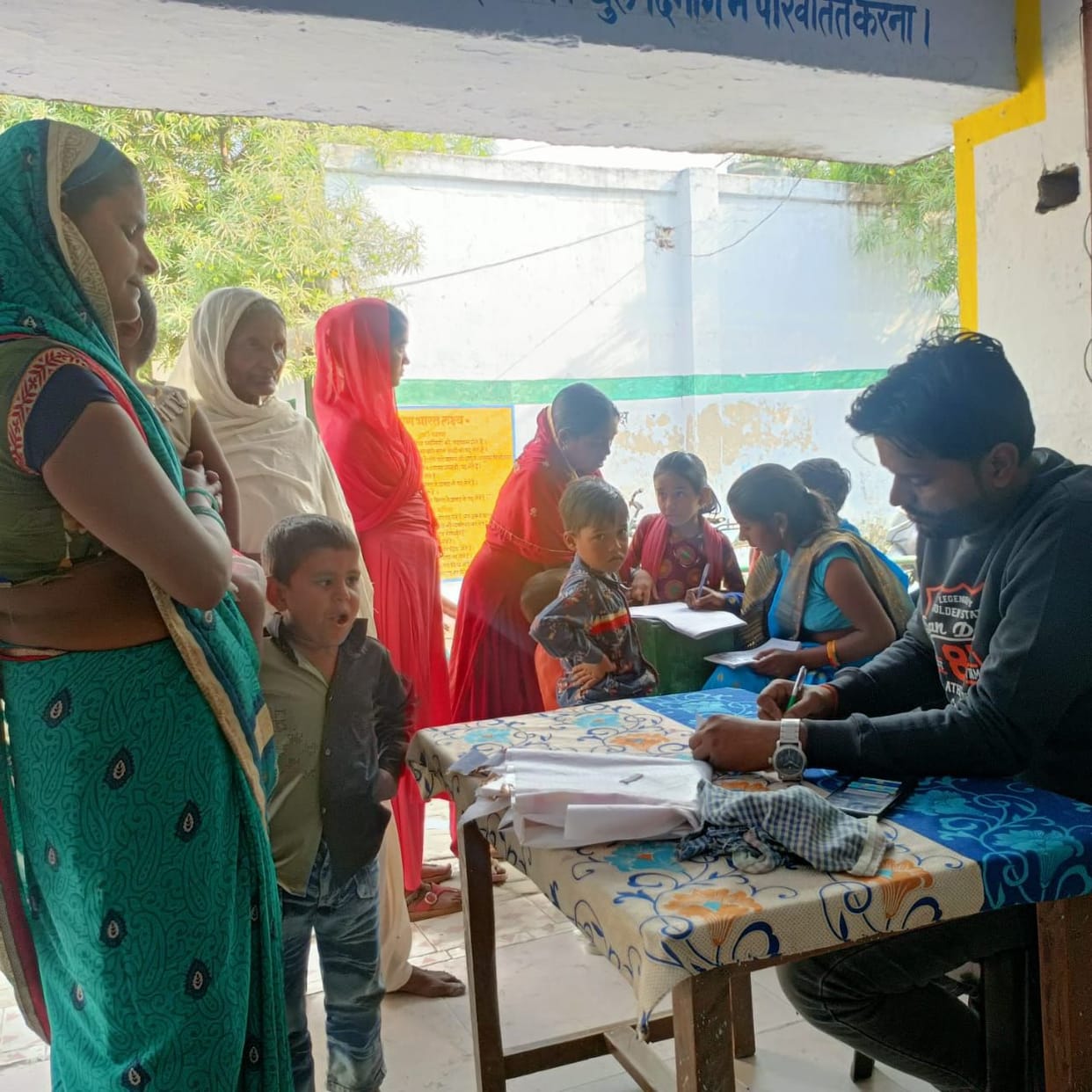 doctors checked up 121 patients in health camp